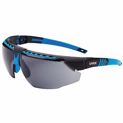 Safety Glasses Gray Lens Blue Frame