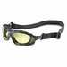 Safety Glasses Amber Lens Black Frame