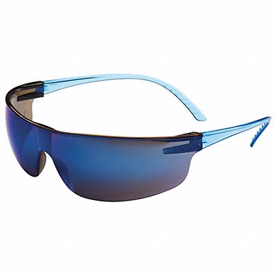 Safety Glasses Blu Mirror Lens Blu Frame