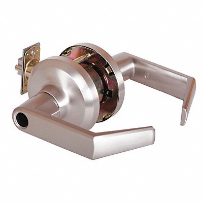 Door Lever Lockset Satin Nickel