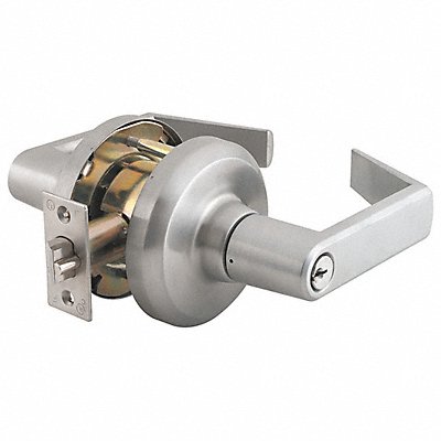 Door Lever Lockset Satin Nickel