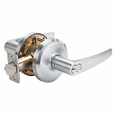 Door Lever Lockset Satin Chrome