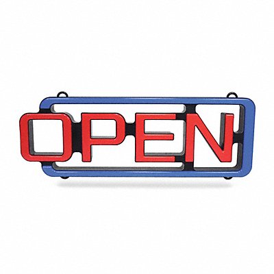 LED Open Sign Plastic 2-13/64 W