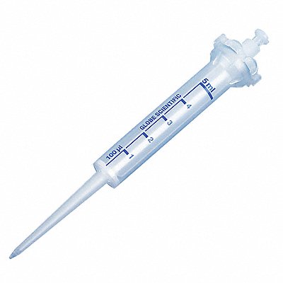 Dispenser Syringe Tip Clear 500uL PK100