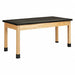 Table Black/Oak Wood Frame 24 D