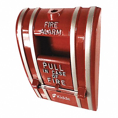 Fire Alarm Pull Station Red 2-15/32 D