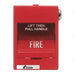 Fire Alarm Pull Station Red 3-5/8 D