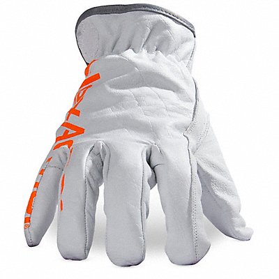 Leather Gloves White Back XS PR