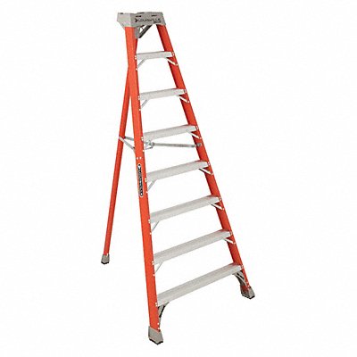 Tripod Stepladder 8 ft H Fiberglass