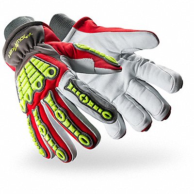 Safety Gloves Grey/Hi-Vi/Red/White XL PR