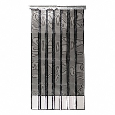 Strip Door 7 ft Opening Height Black