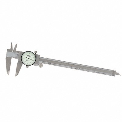 Dial Caliper 0-8 Range 1-1/2 Jaw D White