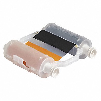 J2589 Ribbon Black/Orange 200 ft L