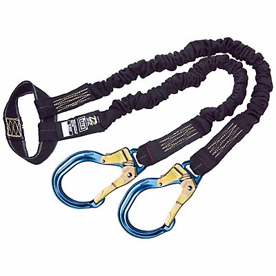 Arc Flash Shock-Absorbing Lanyard Black