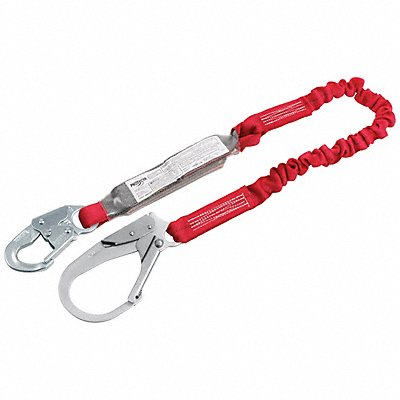 Shock-Absorbing Lanyard Red