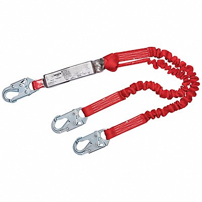 Shock-Absorbing Lanyard Red