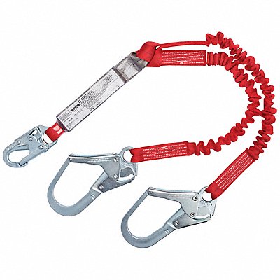 Shock-Absorbing Lanyard Red