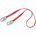 Positioning Lanyard Red Fixed