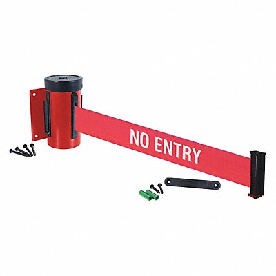 Retractable Belt Barrier 10 ft Red