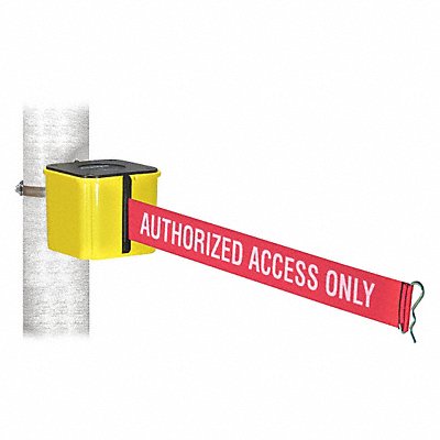 Retractable Belt Barrier Yellow 15 ft