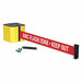 Retractable Belt Barrier Yellow 14 ft