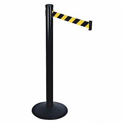 Belt Barrier Black/Yellow Sloped