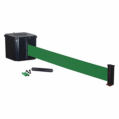 Retractable Belt Barrier 30 ft Green