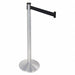 Belt Barrier Black Sloped Cast Iron