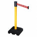 Belt Barrier Recycled Rubber Yellow