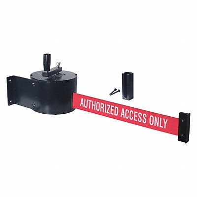 Retractable Belt Barrier 50 ft Black