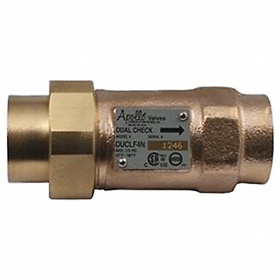 Dual Check Valve Bronze 3/4 FNPT