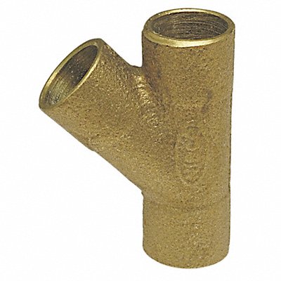 Wye 45 Deg LL Cast Bronze 1 Tube CxCxC