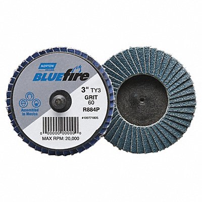 J5077 Flap Disc 2 in Dia P40 Grit Type 27