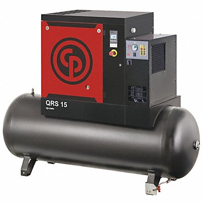 Rotary Screw Air Compr Dryer 15 hp Horz