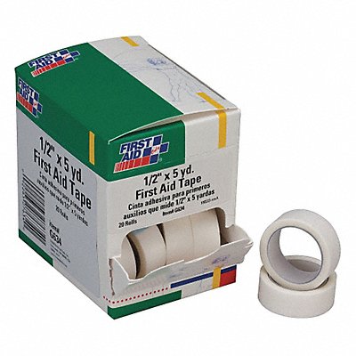 First Aid Tape White 1/2 W 5 yd. L PK20