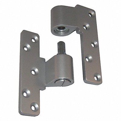 Pivot Hinge Left Hand Clear Aluminum