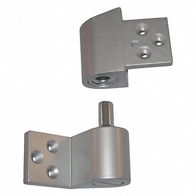 Pivot Hinge Left Hand Clear Aluminum