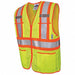 Hi-Vis Vest Lime Polyester Mesh 2XL