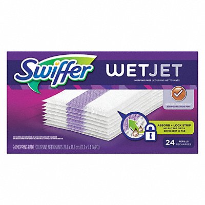 Refill Mopping Pads 3 in W White PK4