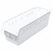 Shelf Bin Clear Plastic 6 in