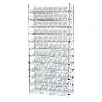 D5527 Bin Shlvng 14inx74inx36in Clear