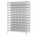 Bin Shlvng 24inx74inx48in Clear