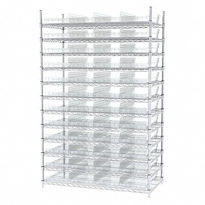 Bin Shlvng 24inx74inx48in Clear