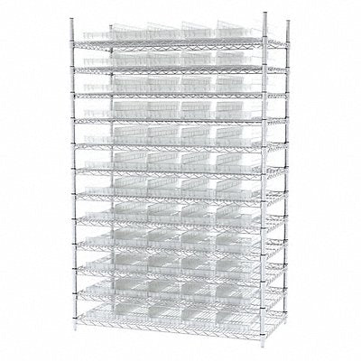 Bin Shlvng 24inx74inx48in Clear