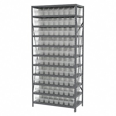 Bin Shlvng 18inx79inx36in Clear