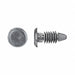 Push-In Rivet Black Dome 1/2 L PK25