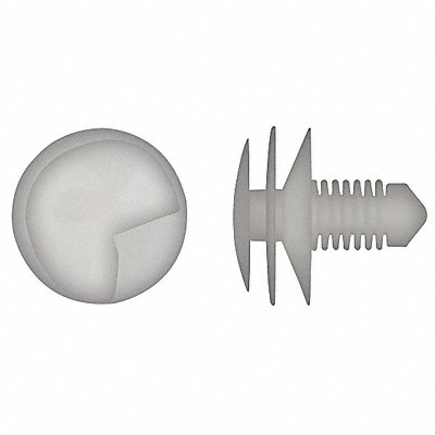 Nylon Retainers Natural Dome 15mm L PK50