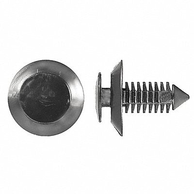 Nylon Retainers Black Dome 19mm L PK25