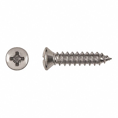 Scrw Sz #8 Chrome 11/16 L PK100