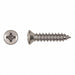 Scrw Sz #8 Chrome 11/16 L PK100